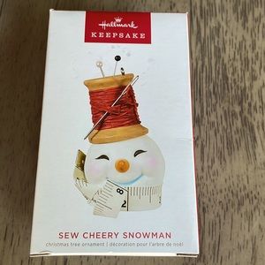 Hallmark Keepsake Sew Cheery Snowman Ornament 2022